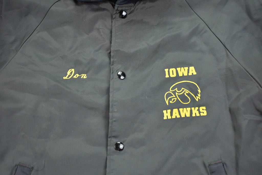 Vintage 1980s Iowa Hawks Fox Point Varsity Jacket