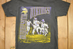 Vintage 1990s Minnesota Vikings NFL Graphic Nutmeg T-Shirt