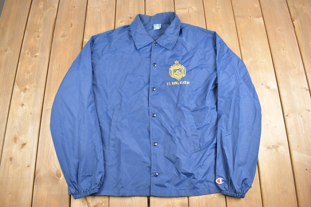 Vintage 1980s US Naval Academy Champion Windbreaker Jacket