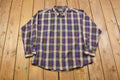 Vintage 1990s Natural Issue Plaid Button Up Shirt