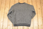 Vintage 1990s Roots Wool Knit Crewneck Sweater Men's L