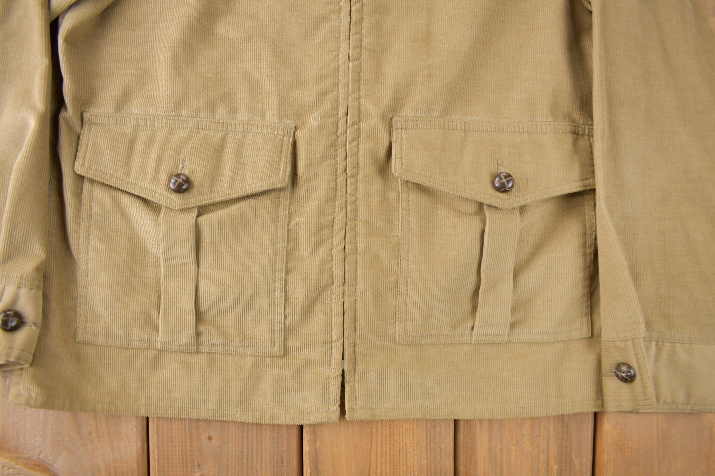 Vintage 1970s Levi's Panatela Corduroy Button Up Light Jacket