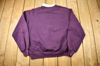 Vintage 1990s Embroidered Flowers Cute Collared Crewneck