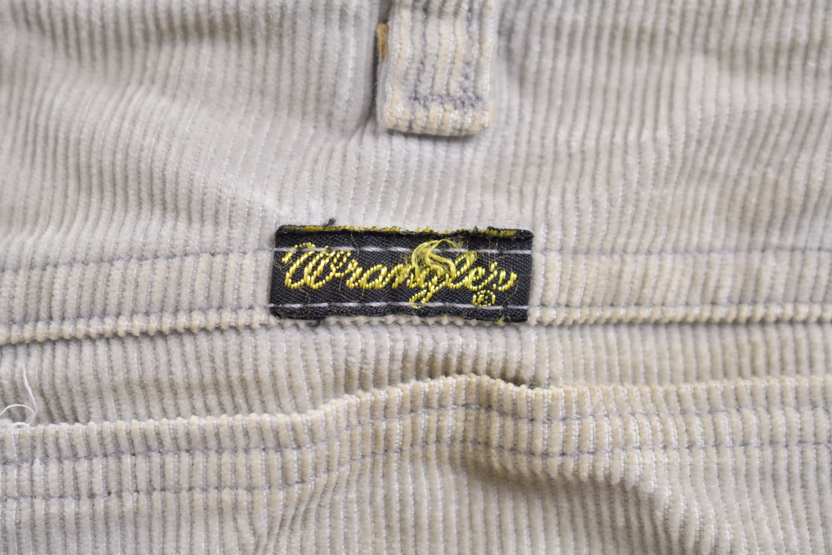 Vintage 1970s Wrangler Grey Corduroy Pants Size 28 x 31