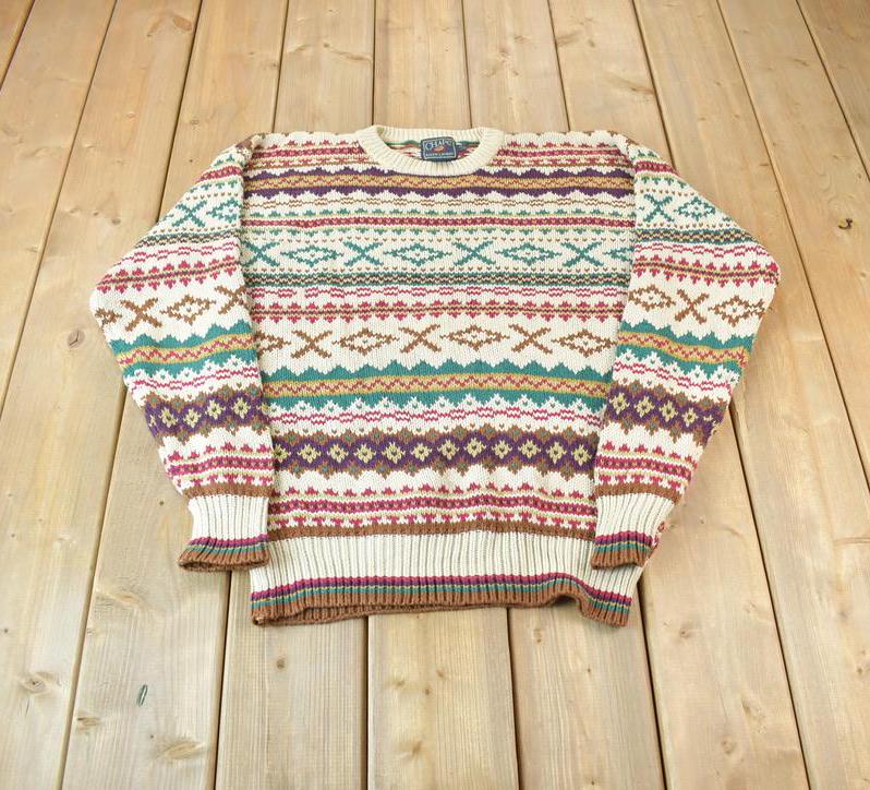 Vintage 1980s Chaps Ralph Lauren Knit Crewneck Sweater