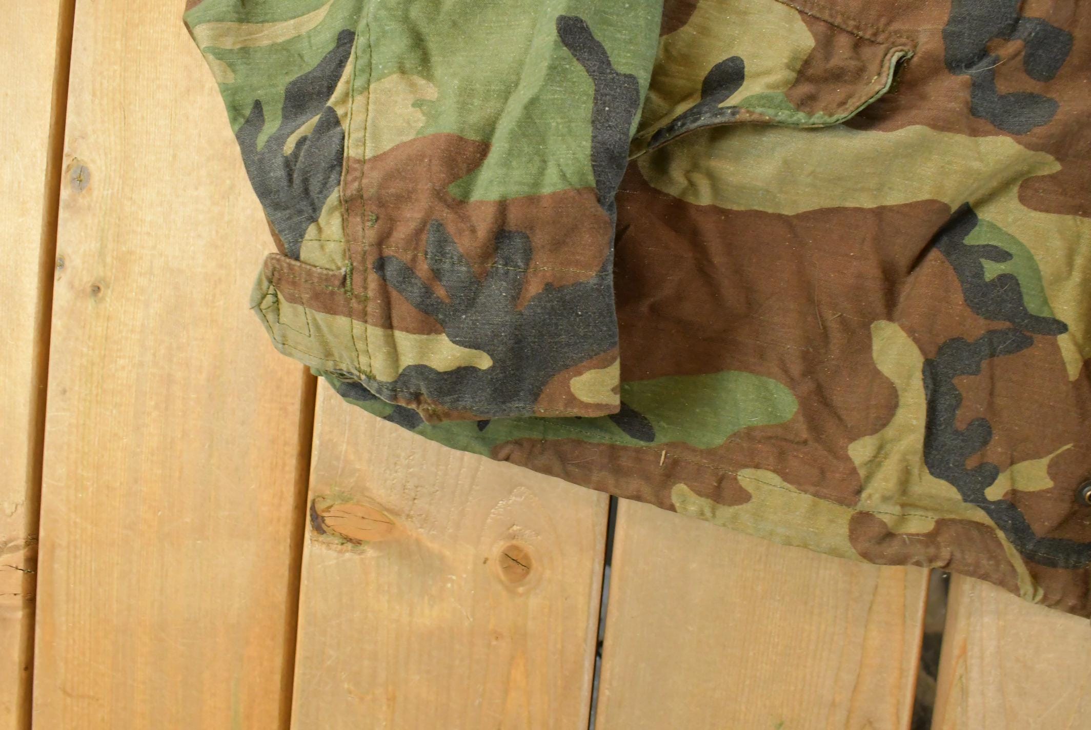 Vintage 2000 Camo Military Field Jacket Men's Large