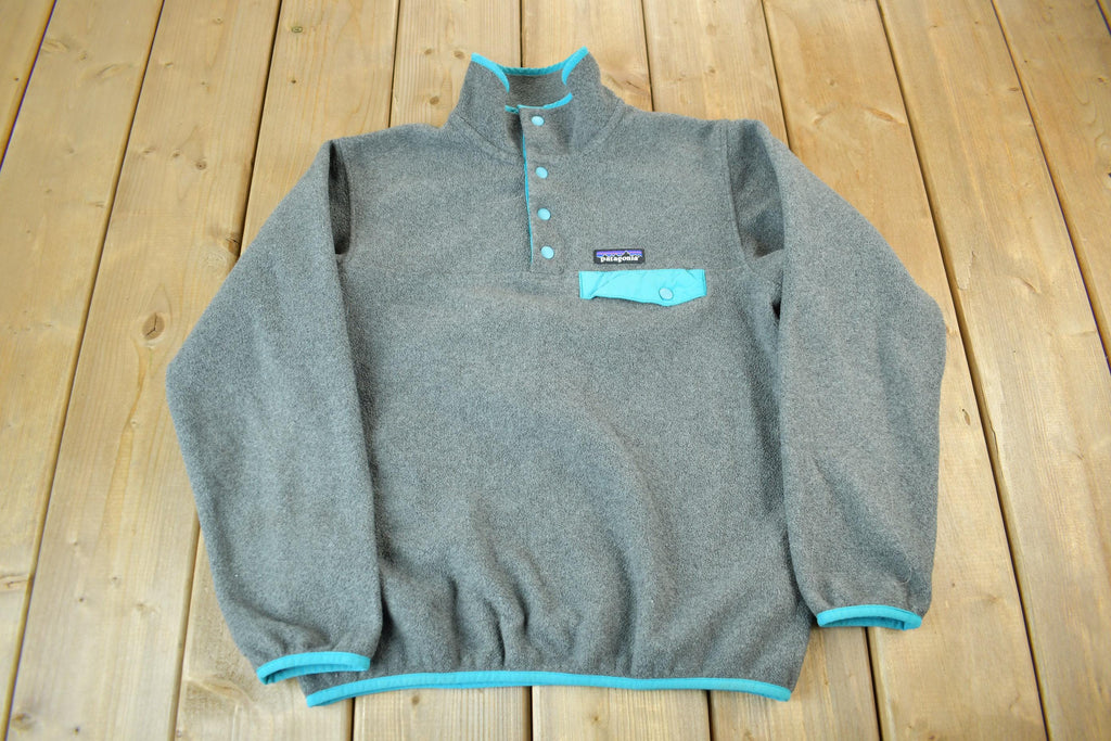 Vintage Y2K Patagonia Fleece T Snap Women's Sweatshirt / Quarter Button / Sportswear / Outdoorsman / Streetwear / XXS