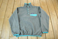 Vintage Y2K Patagonia Fleece T Snap Women's Sweatshirt / Quarter Button / Sportswear / Outdoorsman / Streetwear / XXS