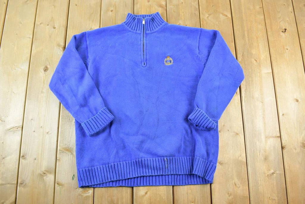 Vintage 1990s Lauren Cable Knit Mockneck Sweater