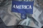 Vintage 1990s America Arctic Pole Silver Puffer Long Ski Snowboard Jacket