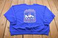 Vintage 1980s Country Sampler Raglan Crewneck Sweatshirt