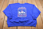 Vintage 1980s Country Sampler Raglan Crewneck Sweatshirt