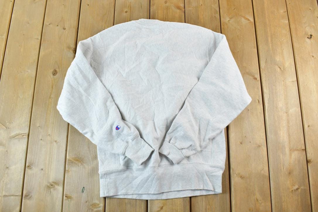 Vintage 1990s Deer Valley Champion Reverse Weave Crewneck Sweatshirt / Made In USA / Heavy Weight / 90s Champion