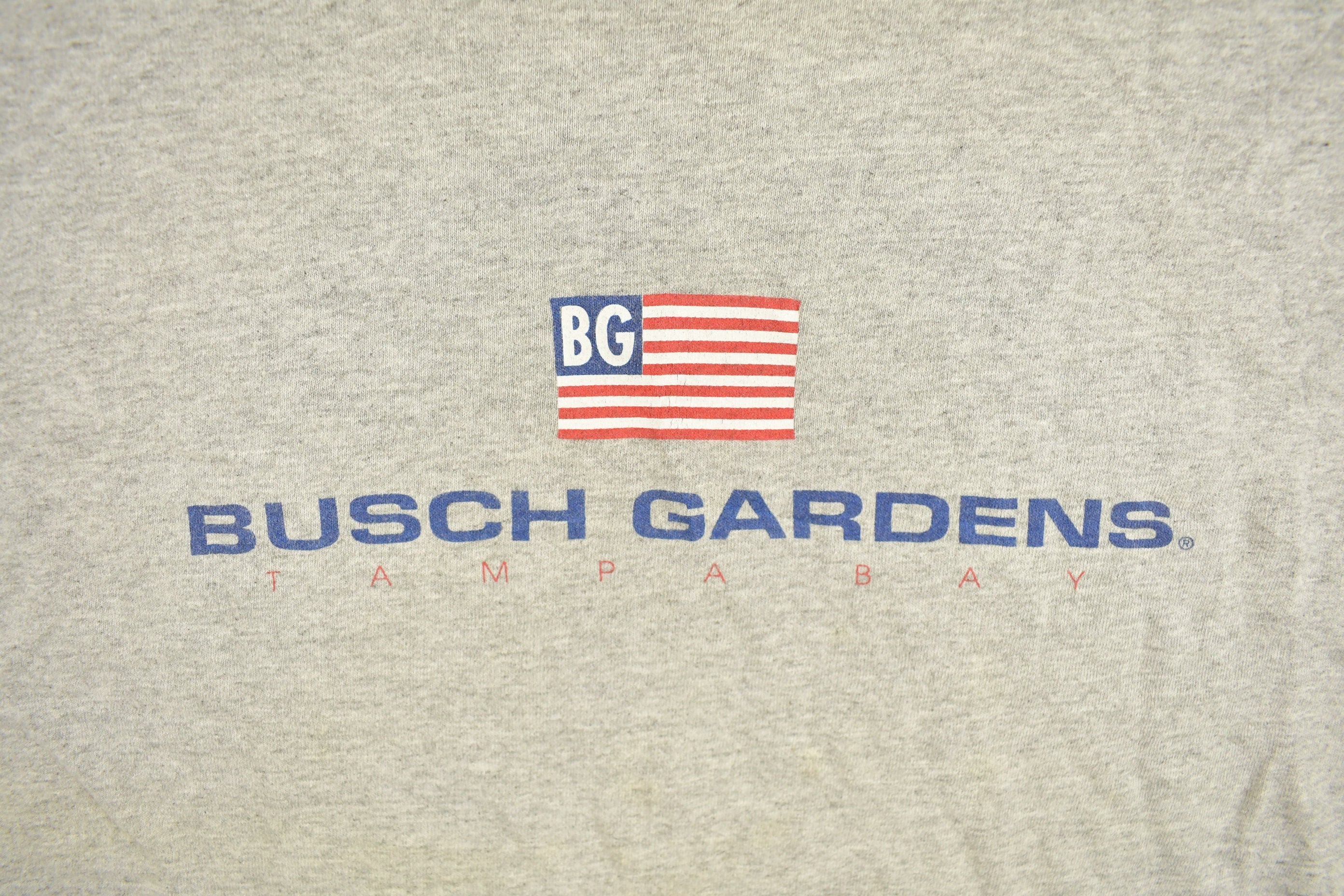 Vintage 1990s Busch Gardens Ringer Souvenir T Shirt Streetwear Made In USA
