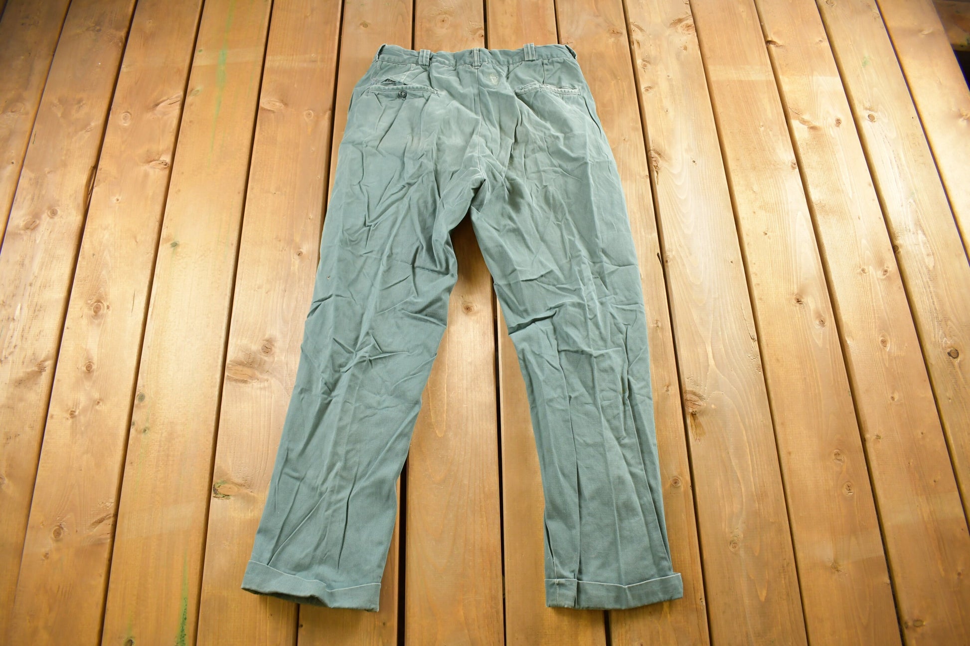 Vintage 1980s Distressed Chino Pants Size 32 x 27
