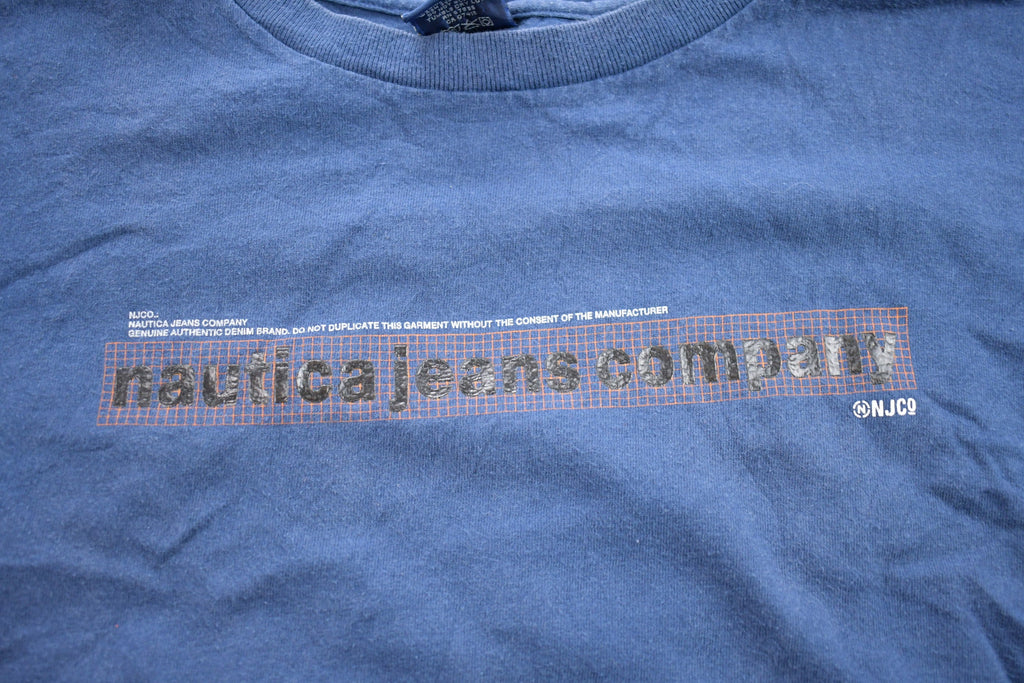 Vintage 1990s Nautica Jeans Company Graphic T-Shirt