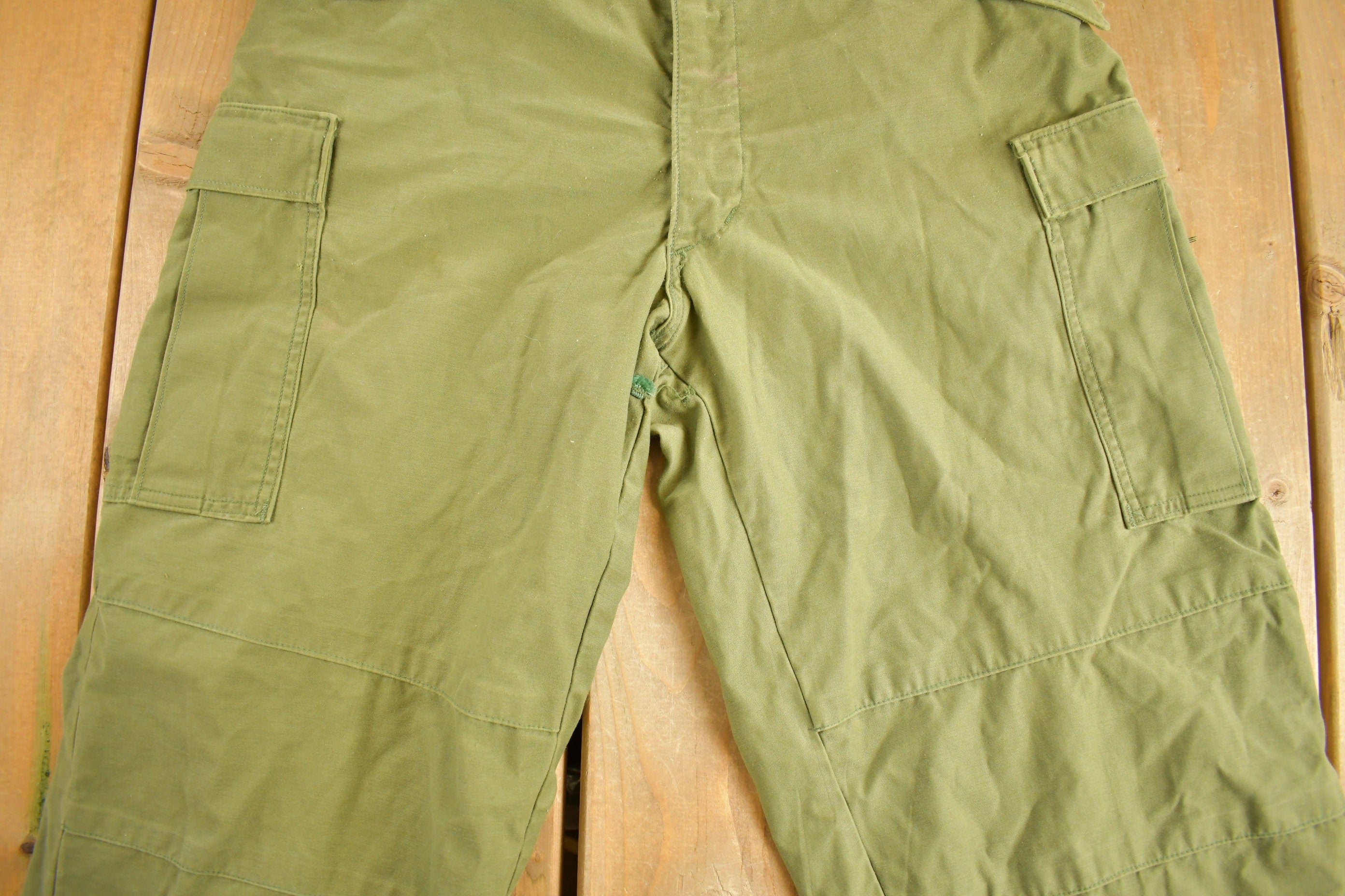 Vintage Military Green Khaki Pants