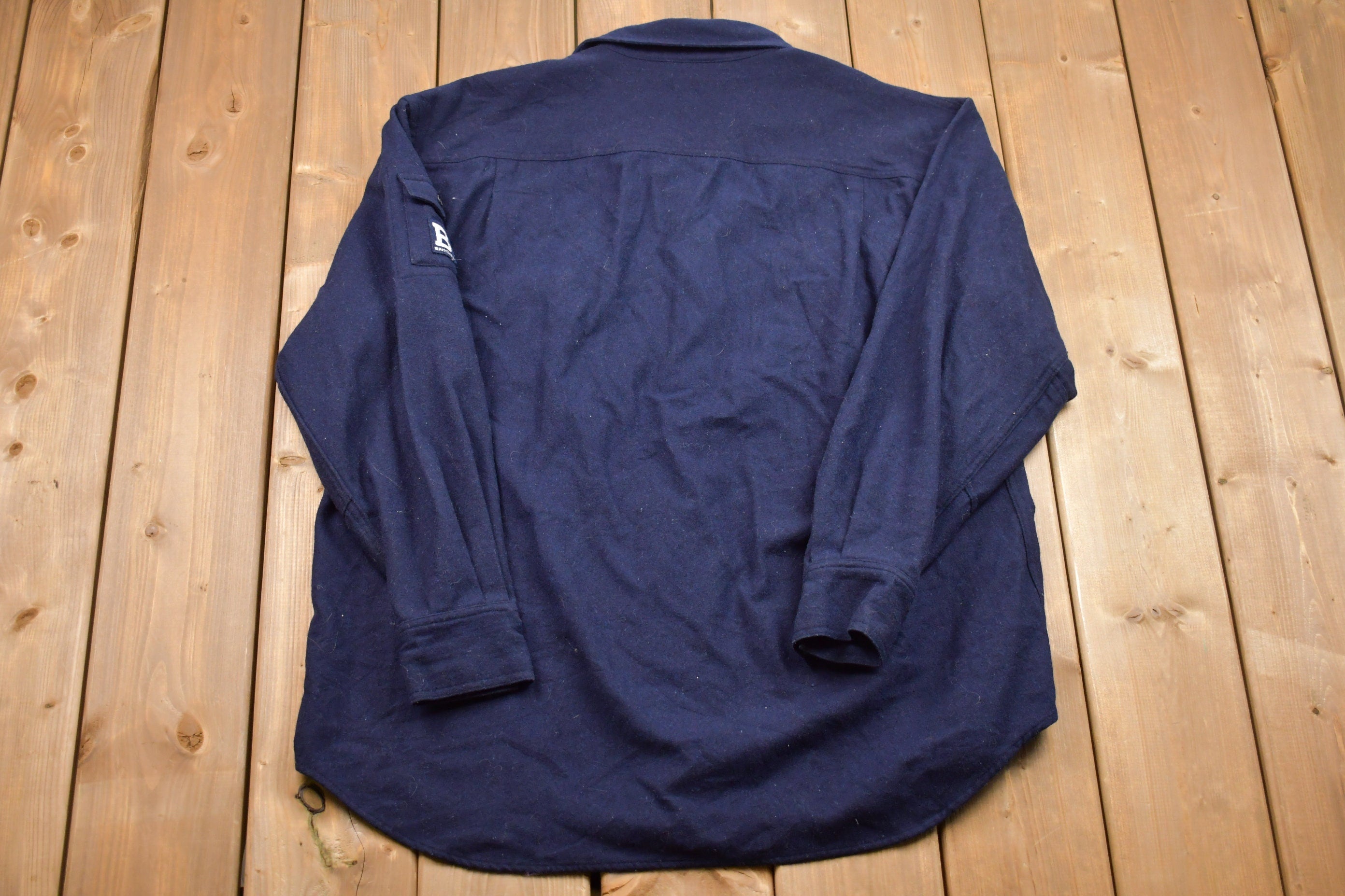 Vintage 1990s Britches Arm Patch Button Up Shirt