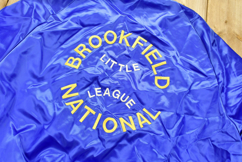 Vintage 1980s Brookfield National Little League Satin Jacket Jacket