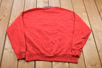 Vintage 1990s Wisconsin Embroidered Double Collar Crewneck Sweatshirt