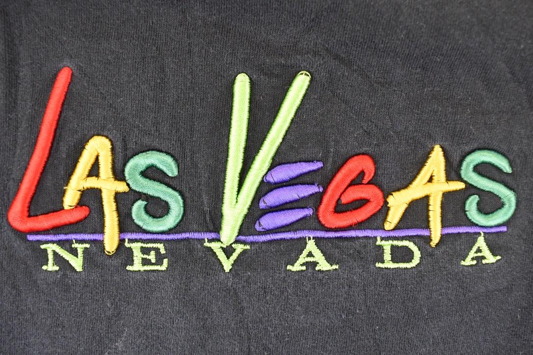 Vintage 1990s Las Vegas Souvenir Travel T-Shirt Men's S
