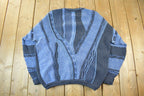 Vintage 1990s Slana 3D Cable Knit Crewneck Sweater Men's Large