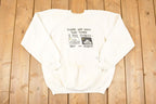 Vintage 1990s Shoebox Greetings Graphic Print Comedy Cat Crewneck Sweatshirt Men's L