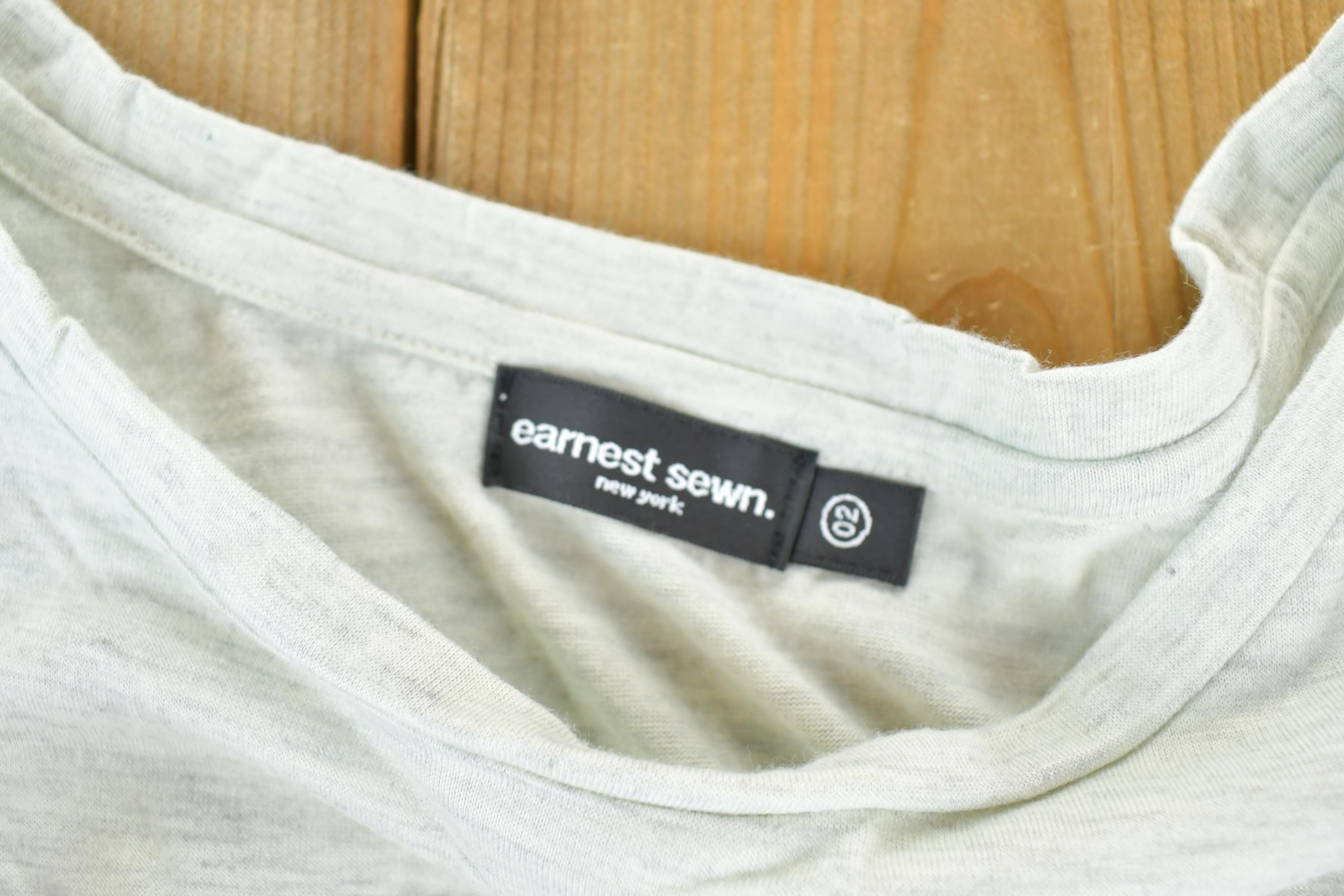 Y2k Earnest Sewn NY Cropped T-Shirt / Vigoss Grunge Skull Print / Contrast Stitch / Internet Famous Clothing / Over Dyed