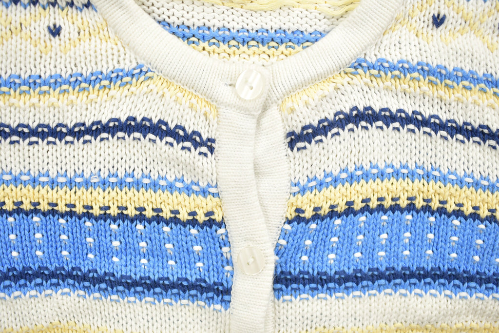 Vintage 1990s Appleseeds Knit Zip Up Cardigan Sweater