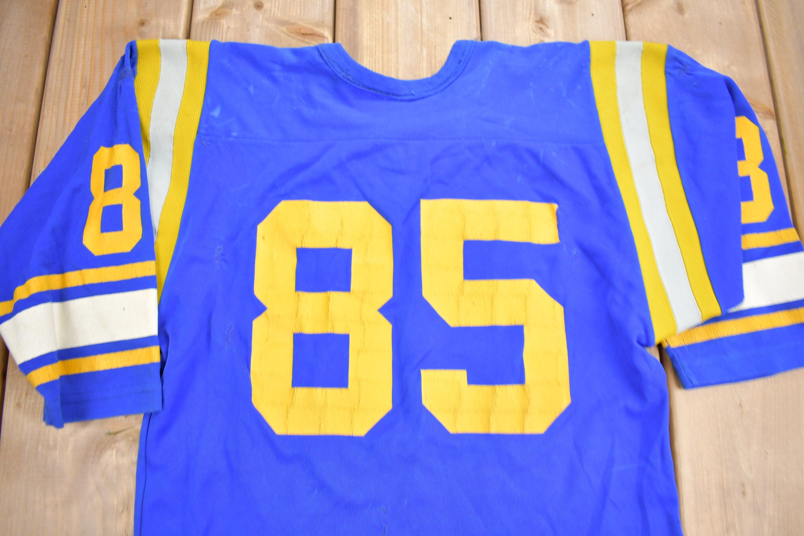 Vintage 1985 Russell Athletics Blank Football Jersey