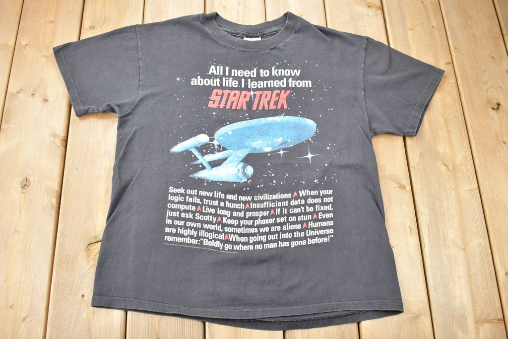 Vintage 1994 Star Trek USS Enterprise TV Promo T-shirt