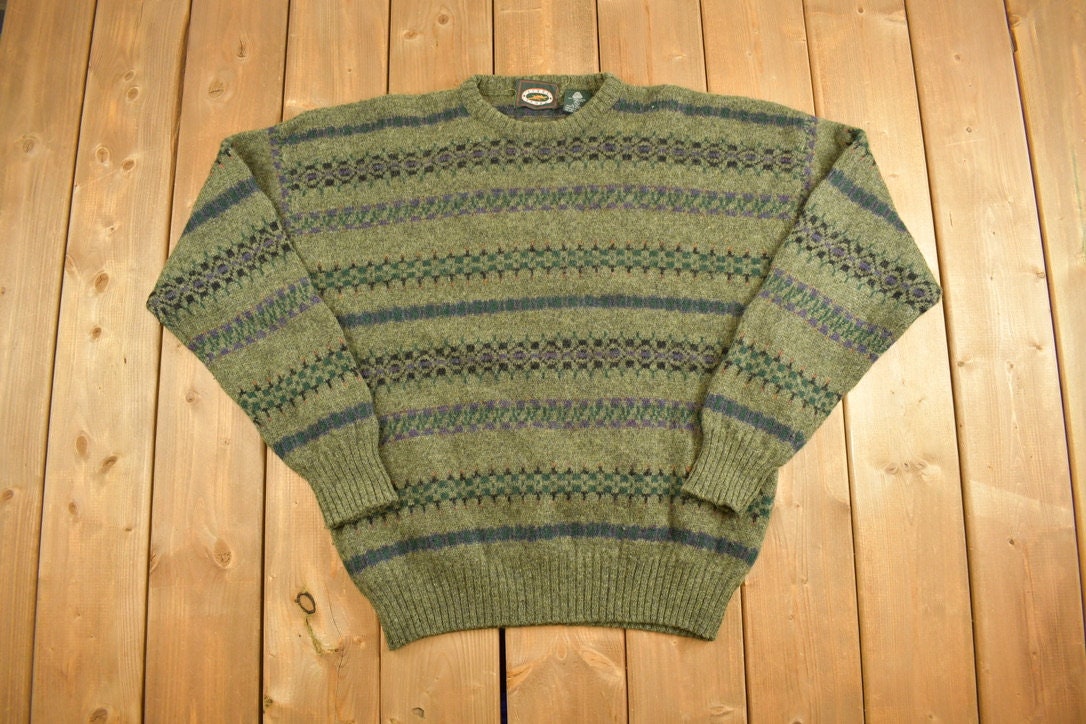 Vintage 1990s Steel Sport Wool Crewneck Sweater