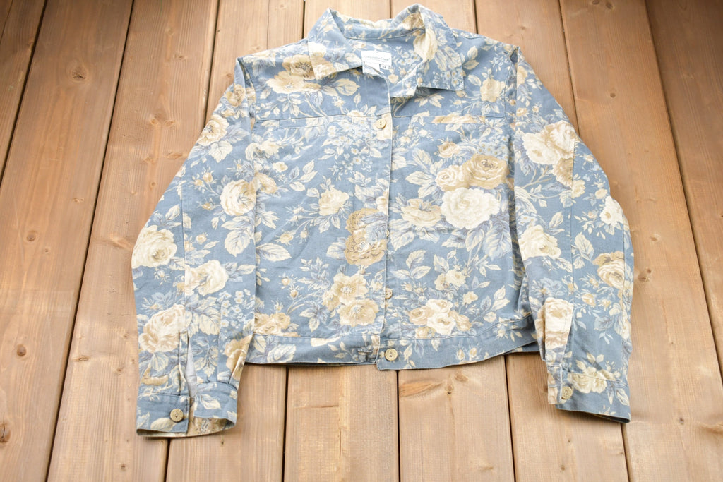 Vintage 1990s Coldwater Creek Floral Button Up Shirt