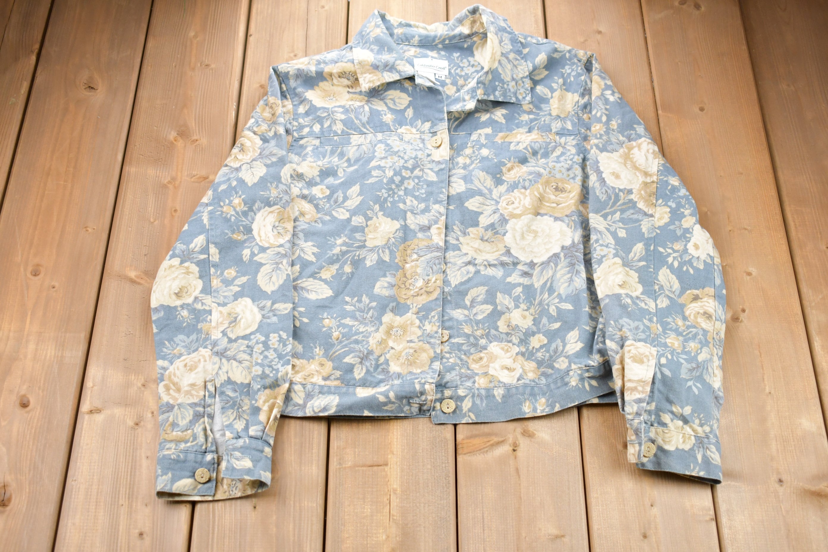 Vintage 1990s Coldwater Creek Floral Button Up Shirt