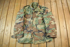 Vintage 1991 Army Military Button Up Field Jacket Men's XL