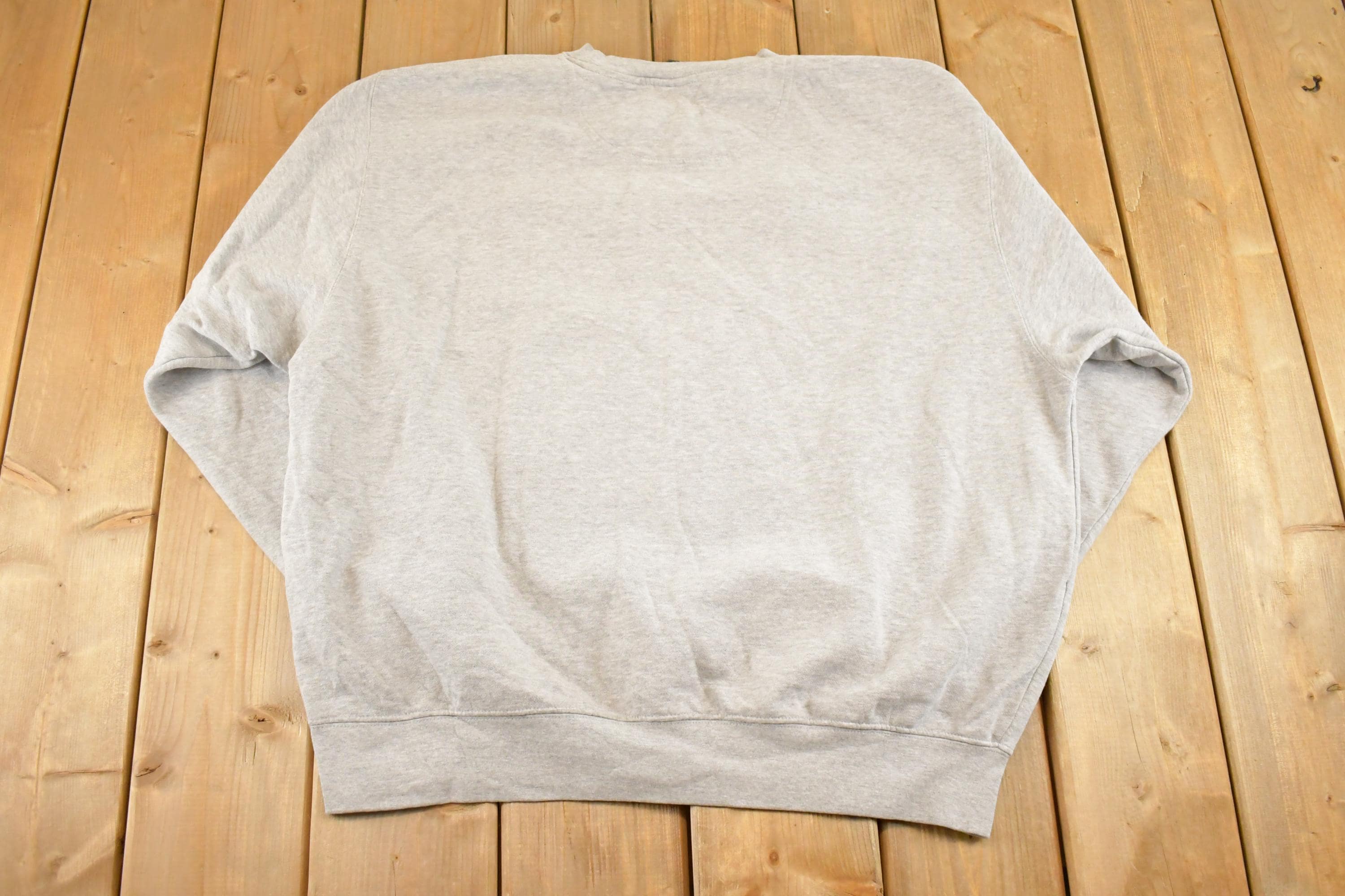 Vintage Y2K Wabasso Football Middle Swoosh Nike Crewneck Sweatshirt Men's XL / Swoosh Logo / Minimalist / Made in USA / 2000s Nike Sweater