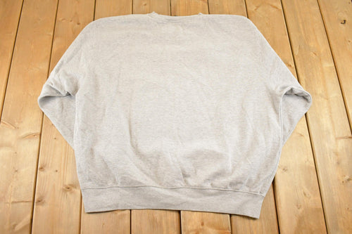 Vintage Y2K Wabasso Football Middle Swoosh Nike Crewneck Sweatshirt Men's XL / Swoosh Logo / Minimalist / Made in USA / 2000s Nike Sweater