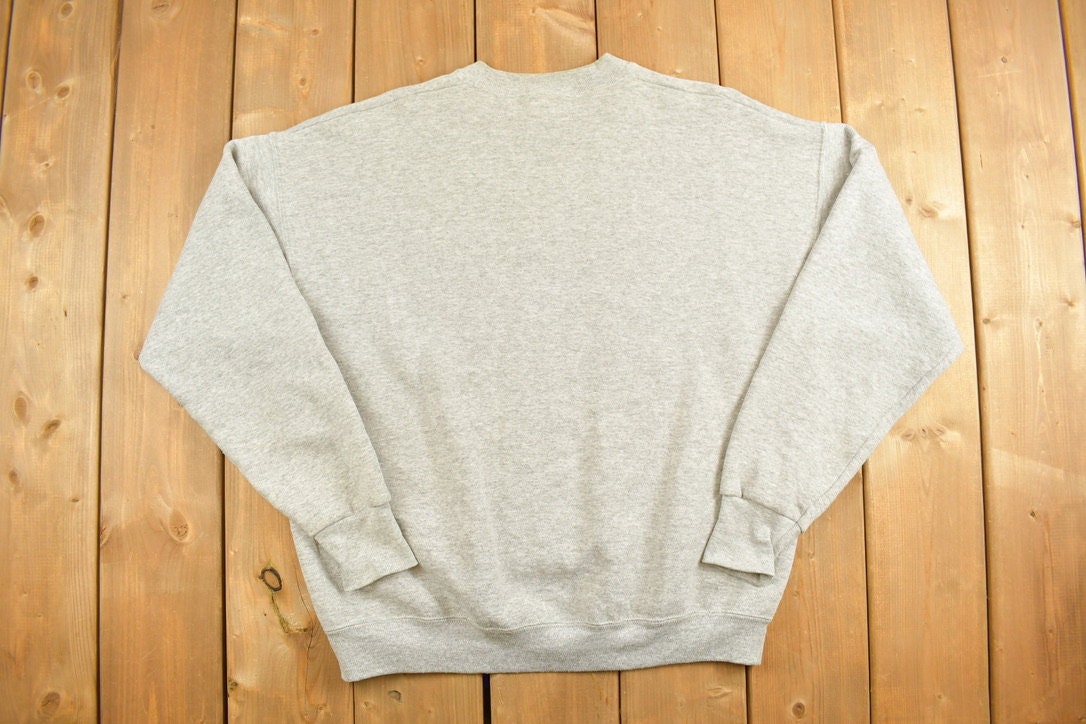 Vintage 1990s Country Cooking Theme Grey Crewneck Sweatshirt