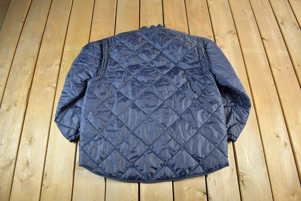 Vintage 1970s Quilted Hunting Jacket Men's L-XL