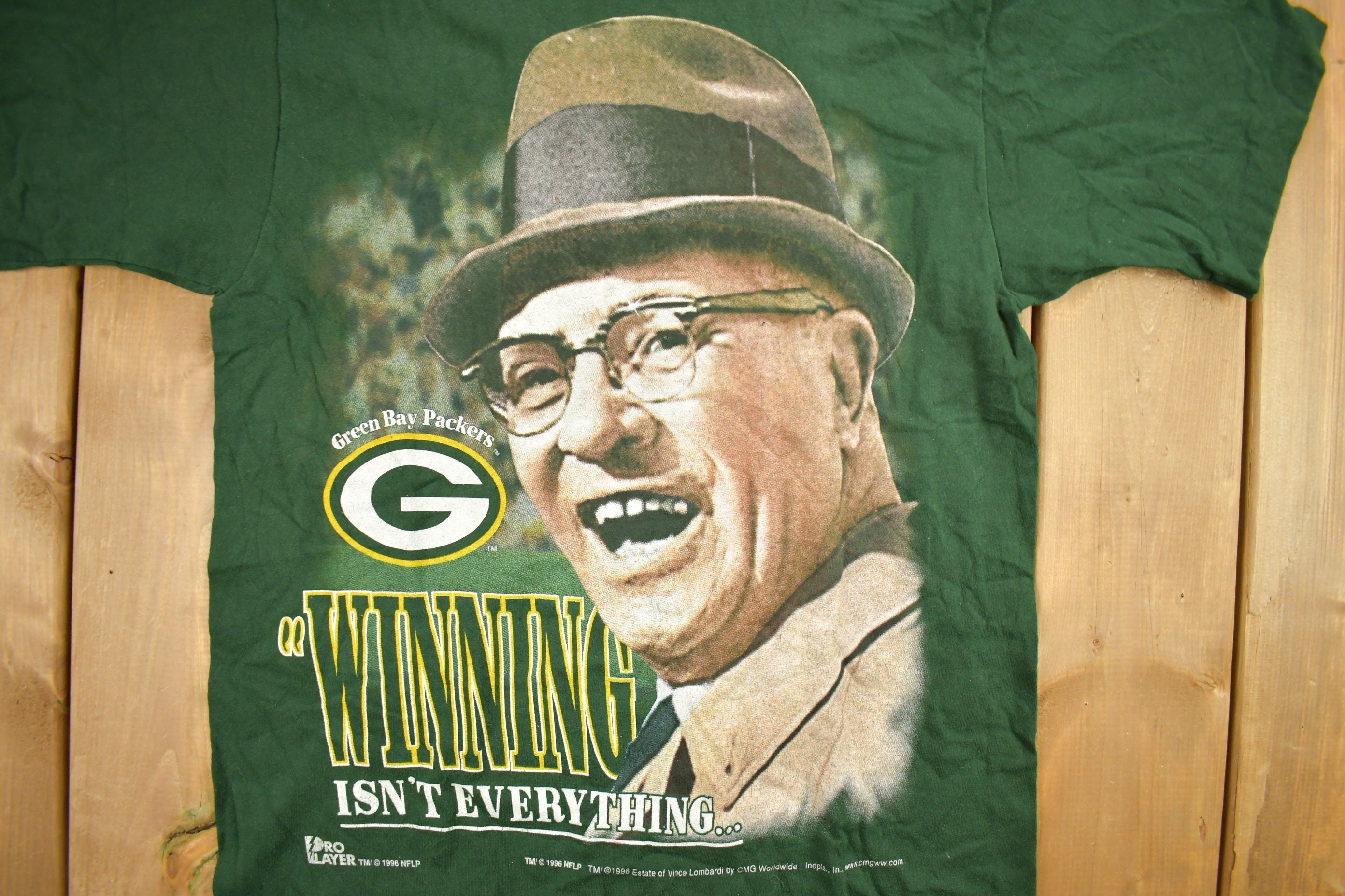 Vintage 1997 Green Bay Packers NFL Super Bowl Graphic T-Shirt