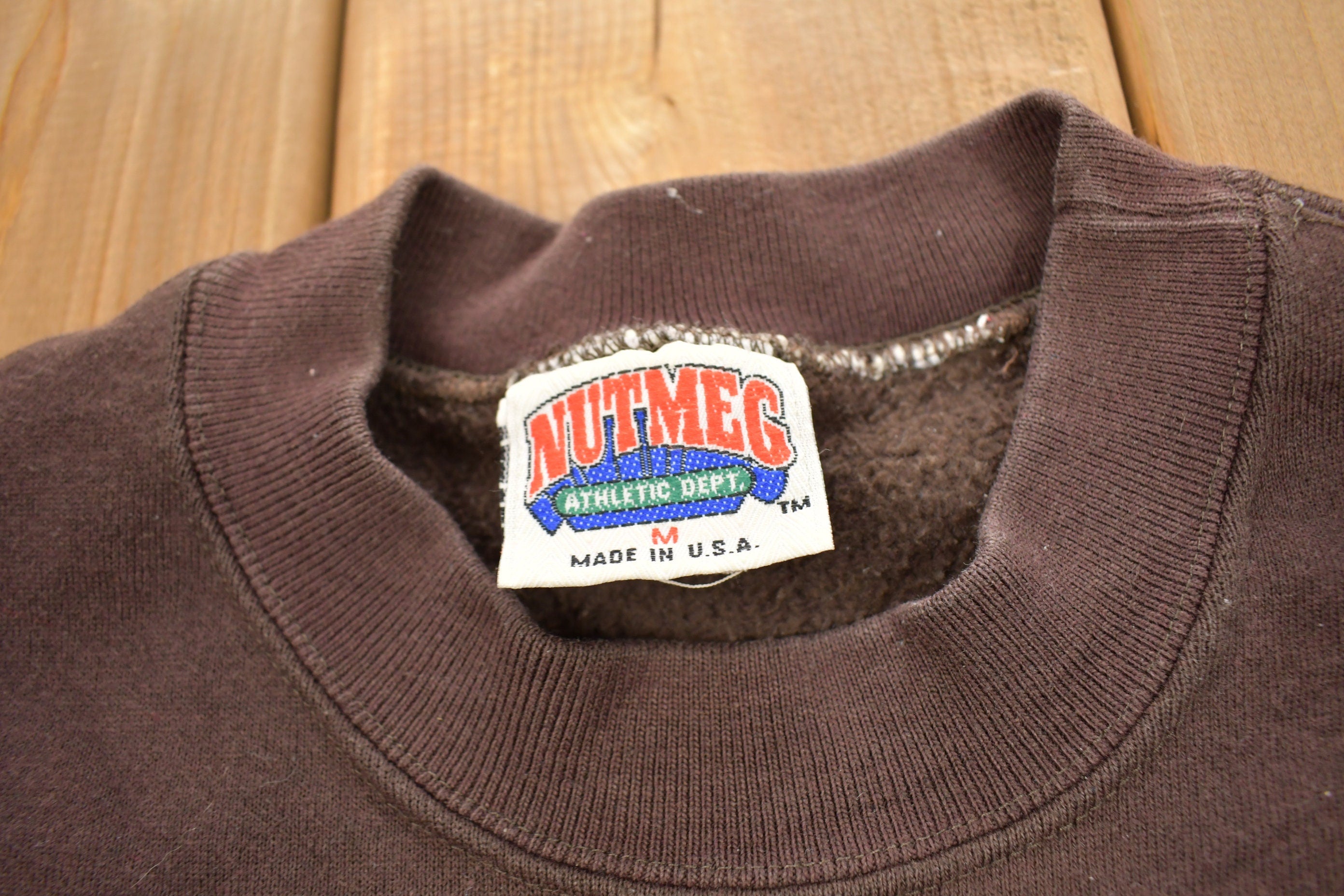 Vintage 1990S Cleveland Browns NFL Nutmeg Locker Room Crewneck Sweatshirt