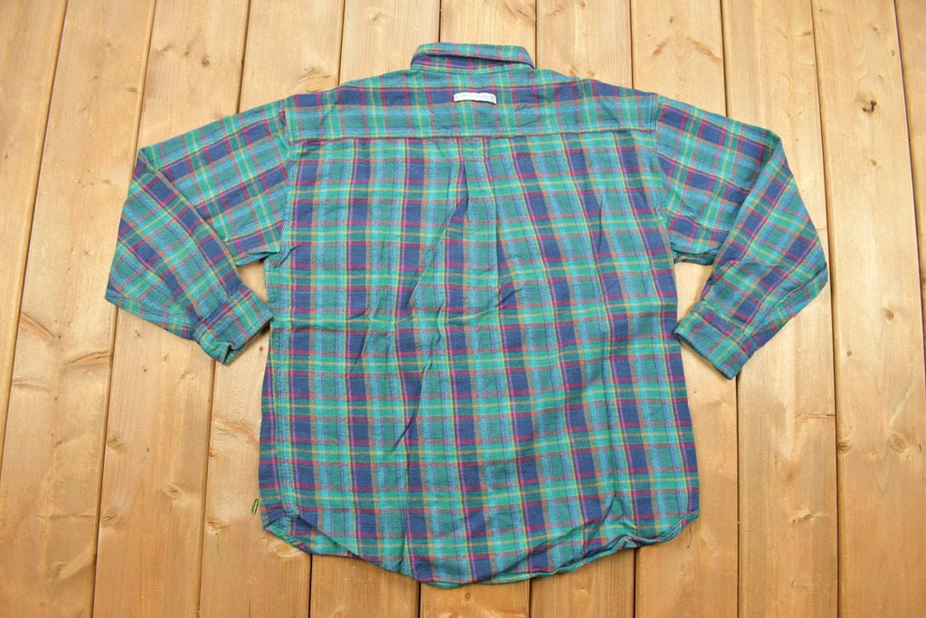 Vintage 1990s Flannel Button Up Shirt