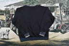 Vintage 1994 Black Cat Double Collar Graphic Crewneck