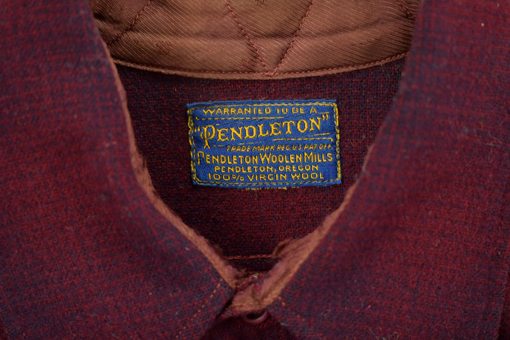 Vintage 1950s Pendleton Button Up Board Shirt