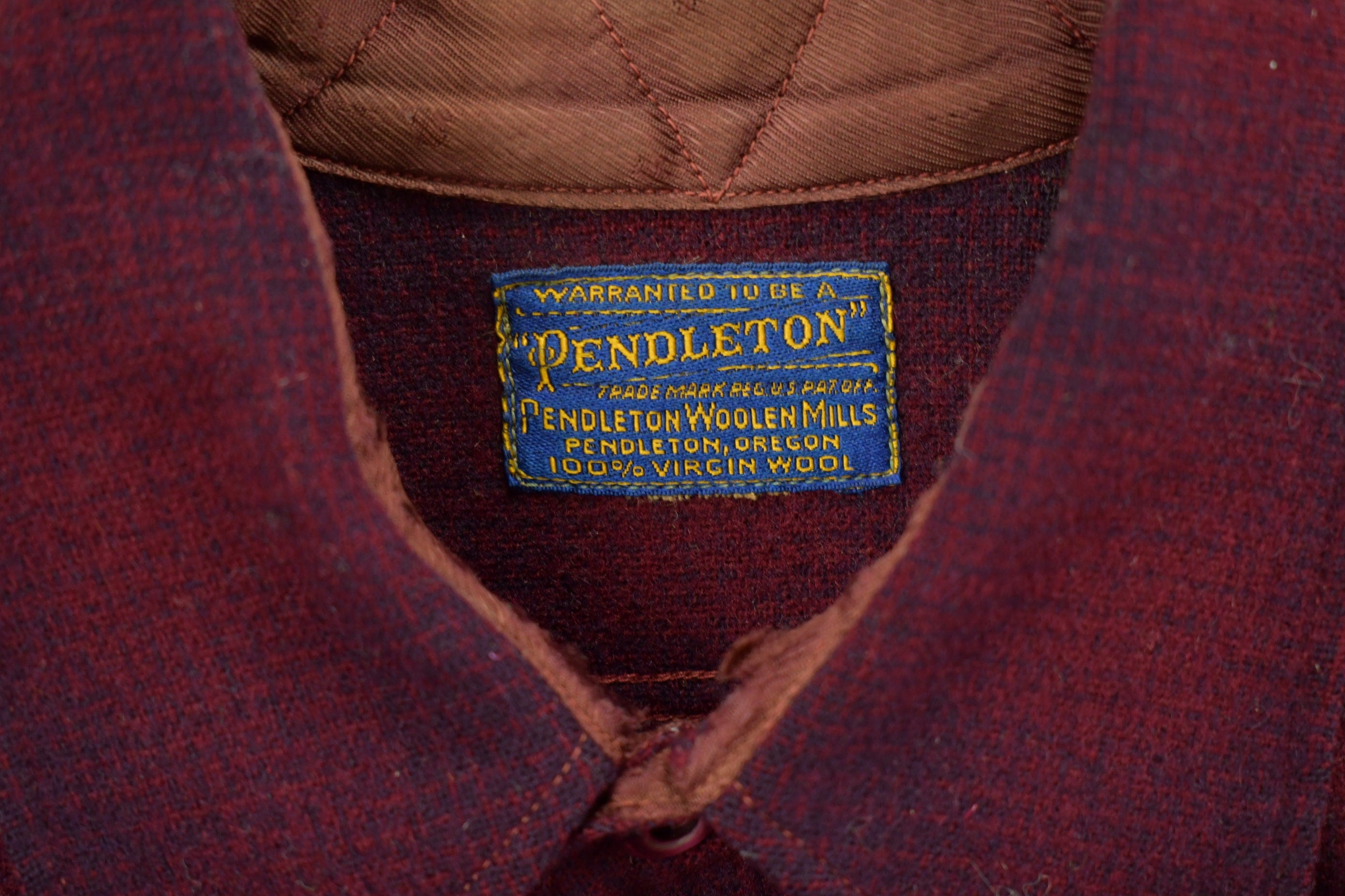 Vintage 1950s Pendleton Button Up Board Shirt