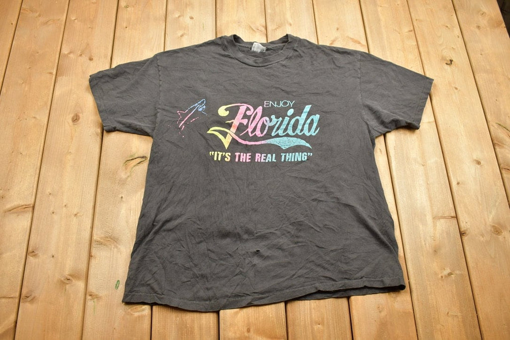 Vintage 1990s Enjoy Florida Souvenir T Shirt