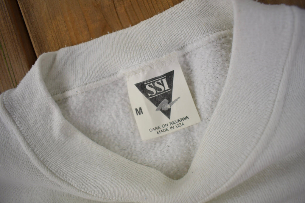 Vintage 1990s Happy Bankruptcy Christmas Theme Crewneck Sweatshirt Made In USA