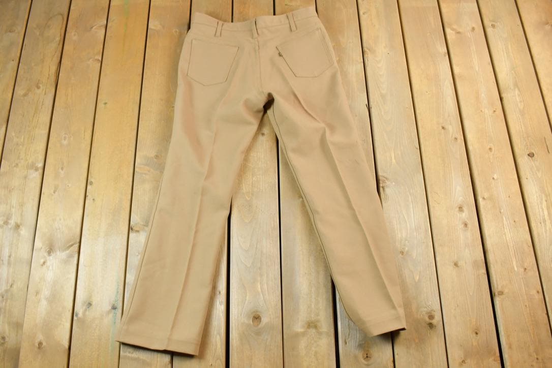 Vintage 1960s Tan Levis Gold Tab Pants