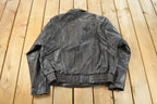 Vintage 1980s Hot Leathers Moto Cafe Racer Biker Leather Jacket Men's Large