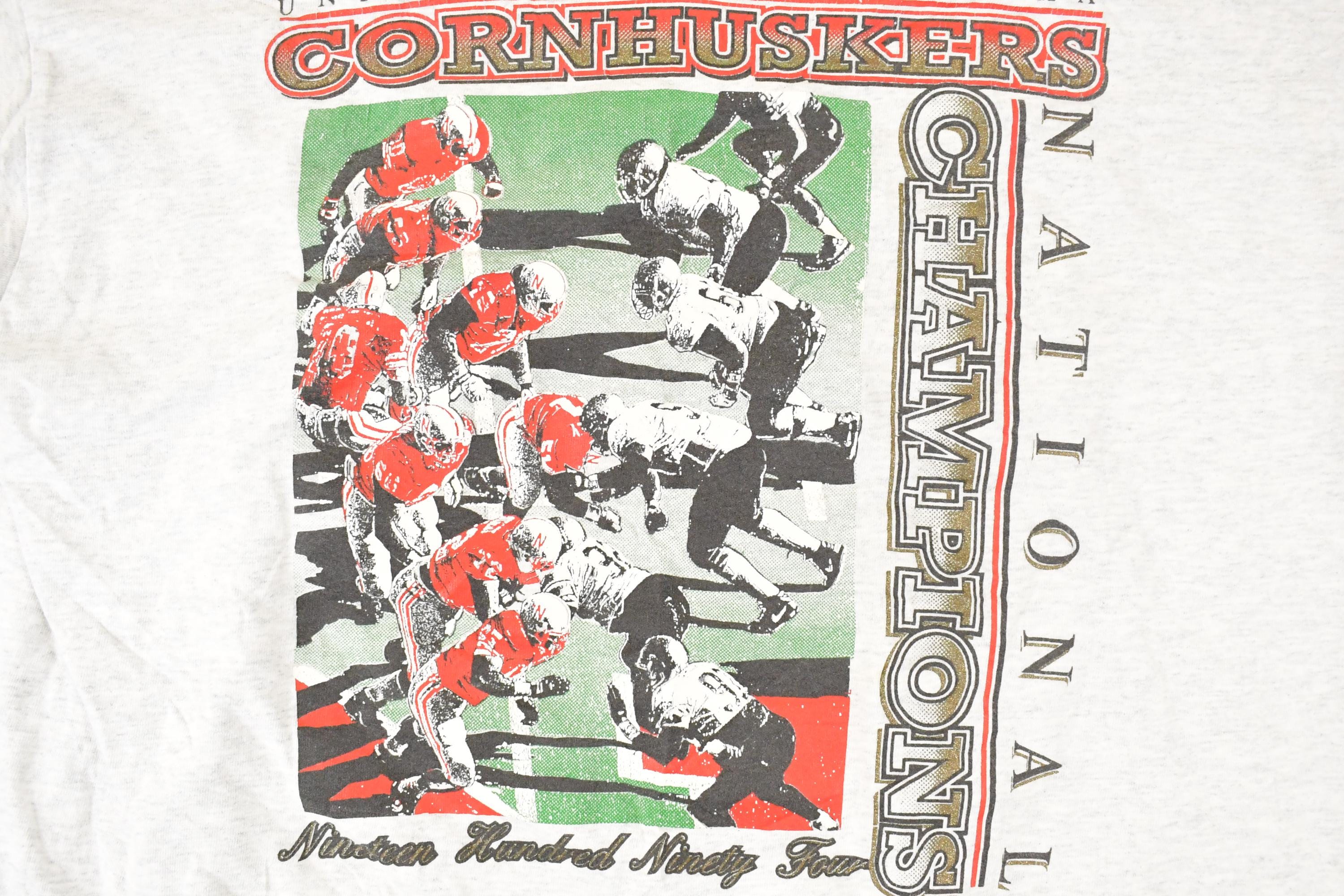 Vintage 1990s Nebraska Cornhuskers Collegiate T-Shirt Men's L